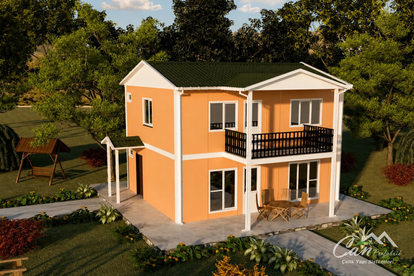 114 m² Dubleks Prefabrik Ev
