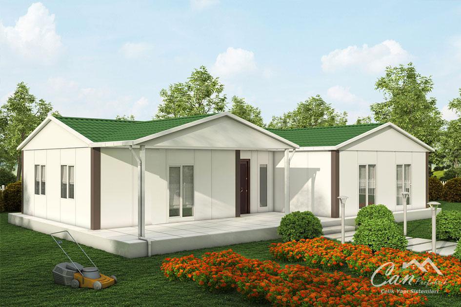 123 m² Prefabrik Ev