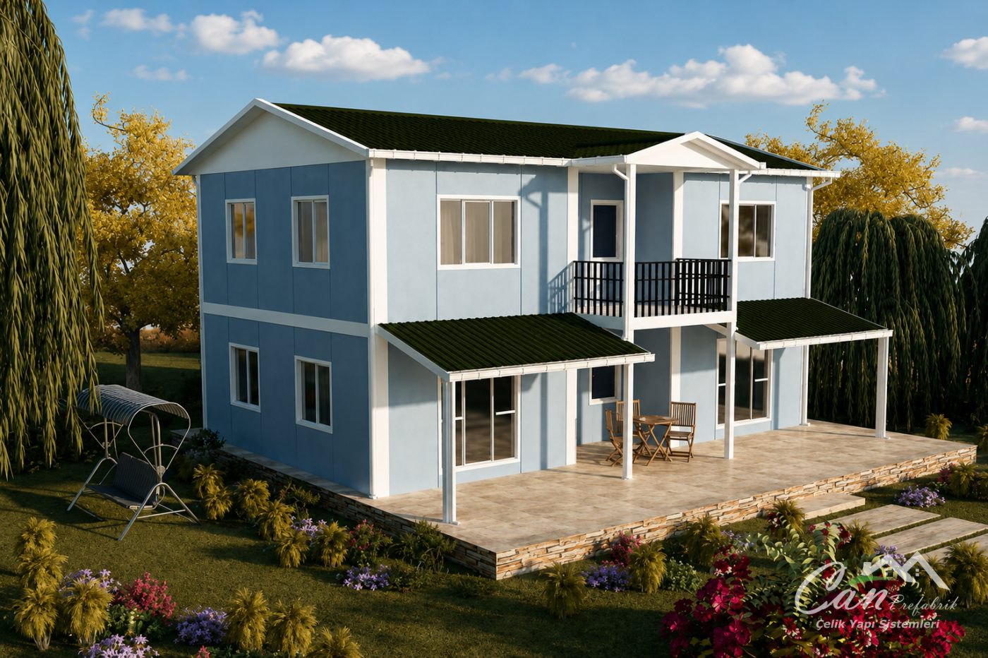 158 m² Dubleks Prefabrik Ev