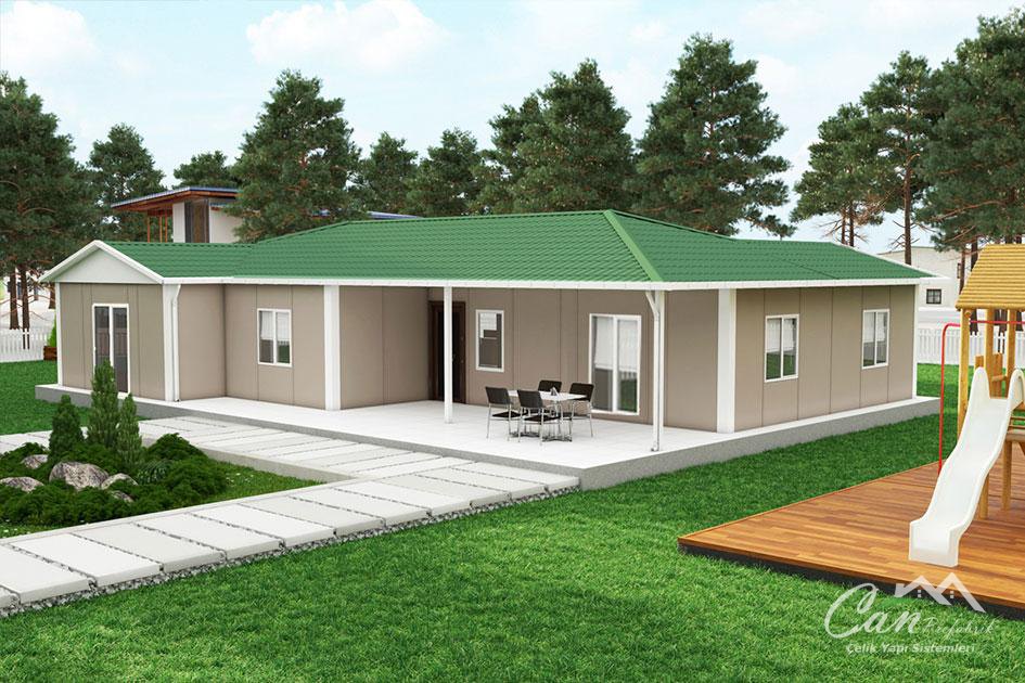 166 m² Prefabrik Ev