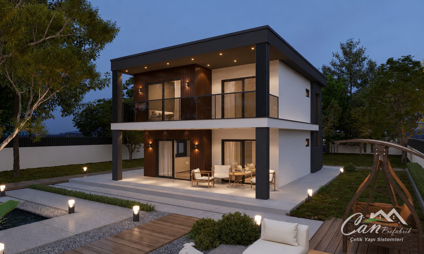 188 m² Dubleks Hafif Çelik Villa
