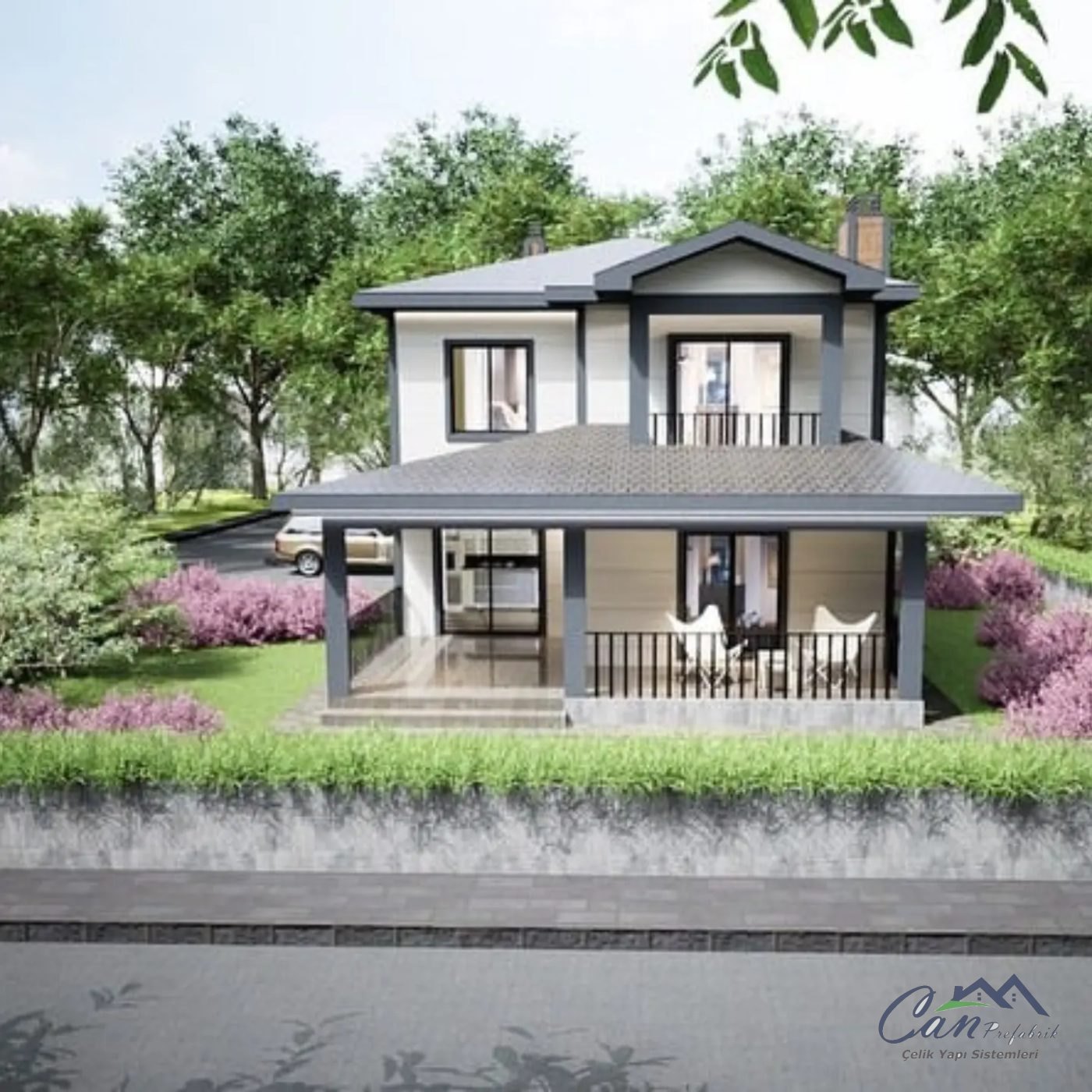 203 m² Dubleks Hafif Çelik Villa
