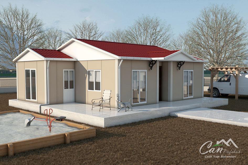 72 m² Prefabrik Ev