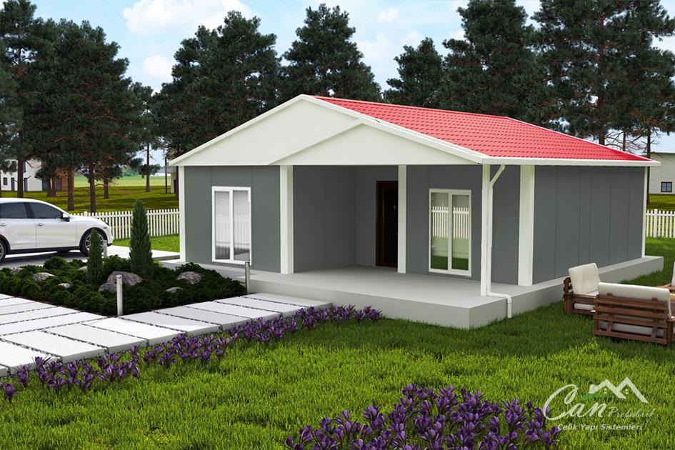 82 m² Prefabrik Ev
