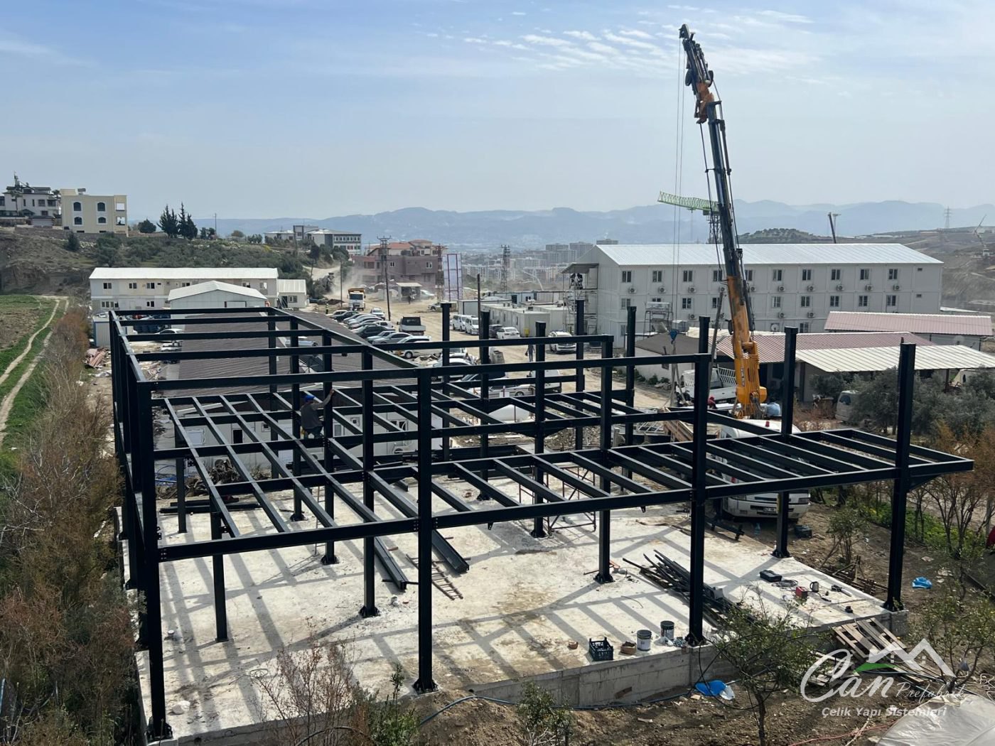 TOKİ Şantiye Yapısı — Ağır Çelik Konstrüksiyon — Hatay