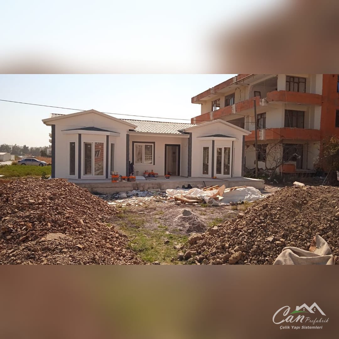 85 m² Prefabrik Ev — İçi Alçıpan Kaplı